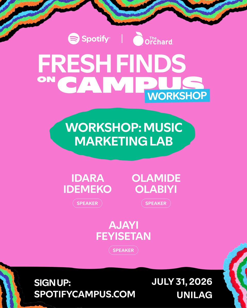 midewtf's tweet photo. a full-circle moment.

back at my alma mater, UNILAG, with @SpotifyAfrica to talk music marketing and building culture. https://t.co/Wvq76Uud26