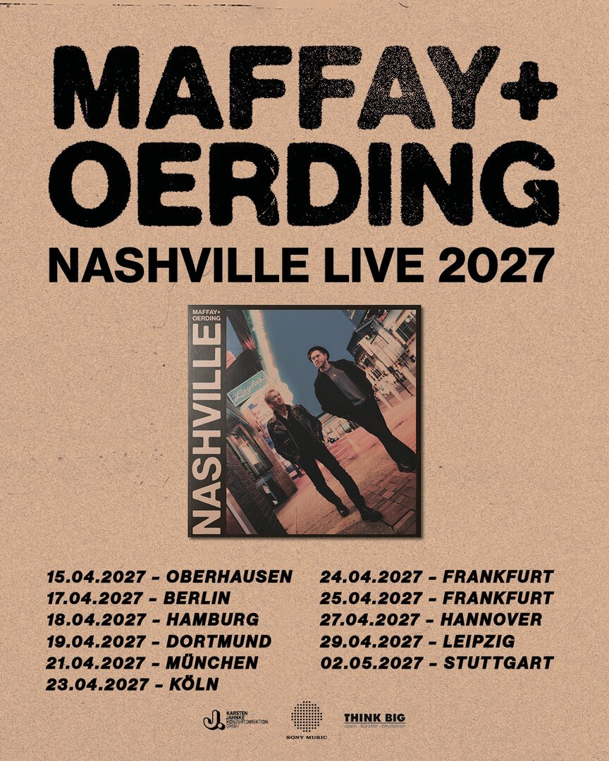 tweetsofjaz's tweet photo. My mother has invited me to go see Peter Maffay and Johannes Oerding together in April 2027. I hardly ever listen to German-language music, actually ... but the two of them are doing a "Nashville" tour featuring a joint, country-influenced album. It could be really good. https://t.co/WsXUYGCbOS