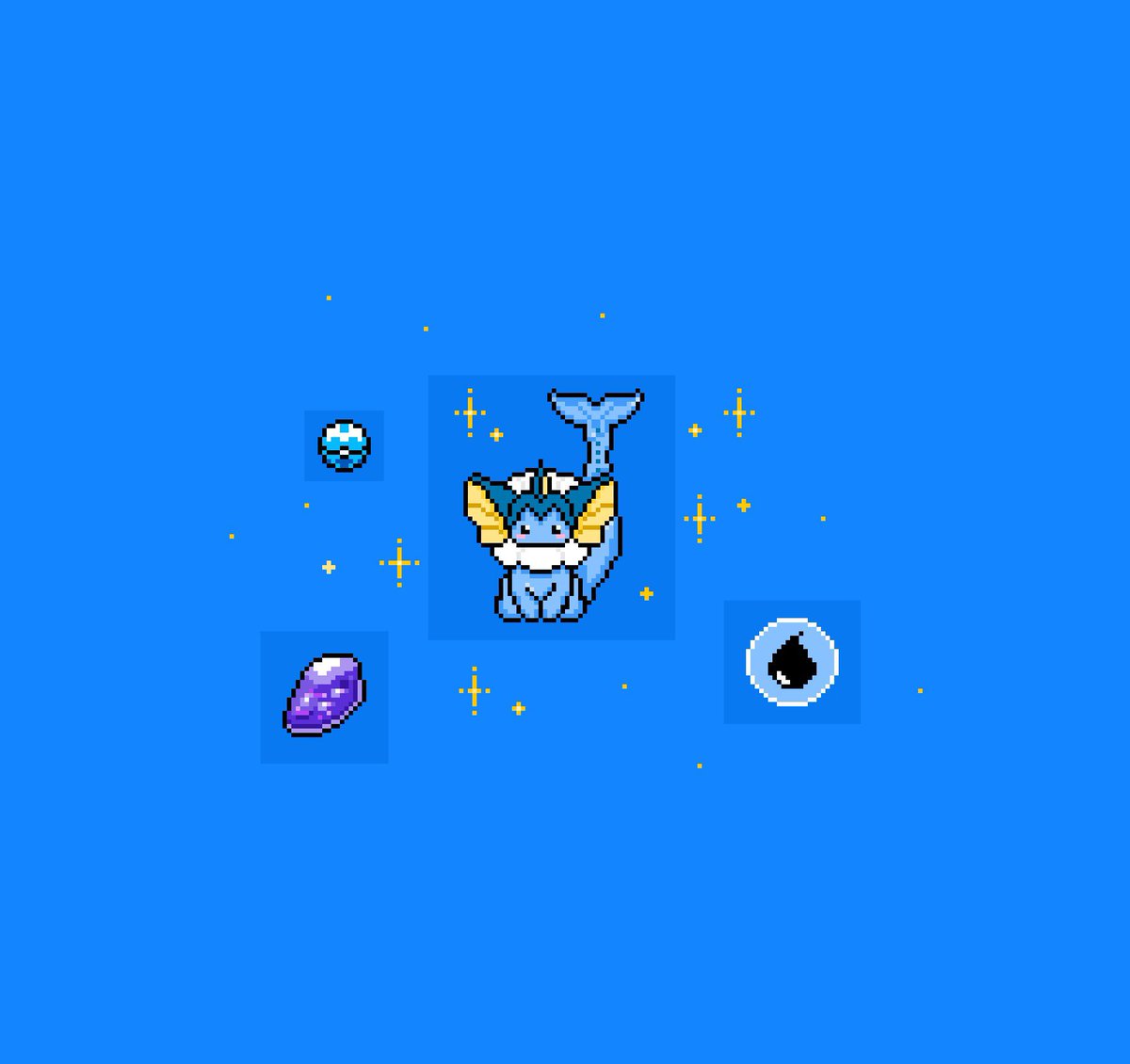 pixelbruby's tweet photo. #pixelart #artpixel #dotpict #vaporeon #pixel #art https://t.co/bXCisZOBy5