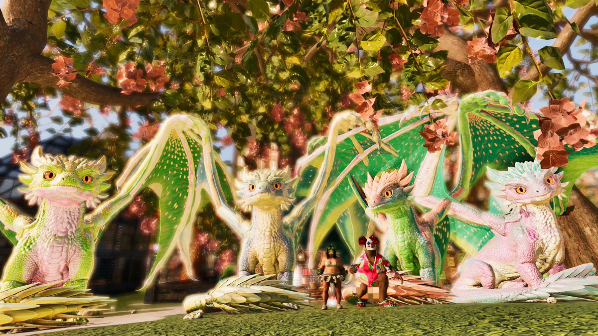 nekogurui_x's tweet photo. #ARKSurvivalAscended 
#ARKPhotoMode 
#Lumina 

寝る前に少しやるかい？

ってことで

またまたまた

ルミナ　とったぞぉヾ(*´∀｀*)ﾉ✨

今回ヴァルゲロ　大当たり✨

レベルは低いけど色がいぃいい💕

かわいぃい( *´艸｀)💕

しかもめっちゃ笑ったｗ

ｸｯだらないことでｗ

笑えるって幸せだ🍀 https://t.co/phJ11PiXos