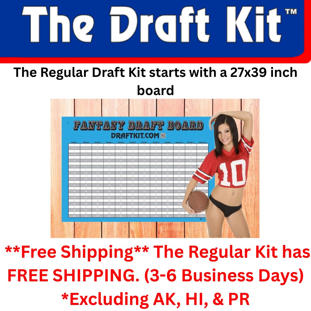 DraftkitCom's tweet photo. Draft day just got real—our Regular Size Fantasy Football Draft Kit gives you a no-nonsense draft board and crystal-clear labels for every NFL player, so you can focus on strategy, not squinting.

How do you manage your fantasy draft board? #FantasyFootball #DraftDay https://t.co/mv0NWY3CqH