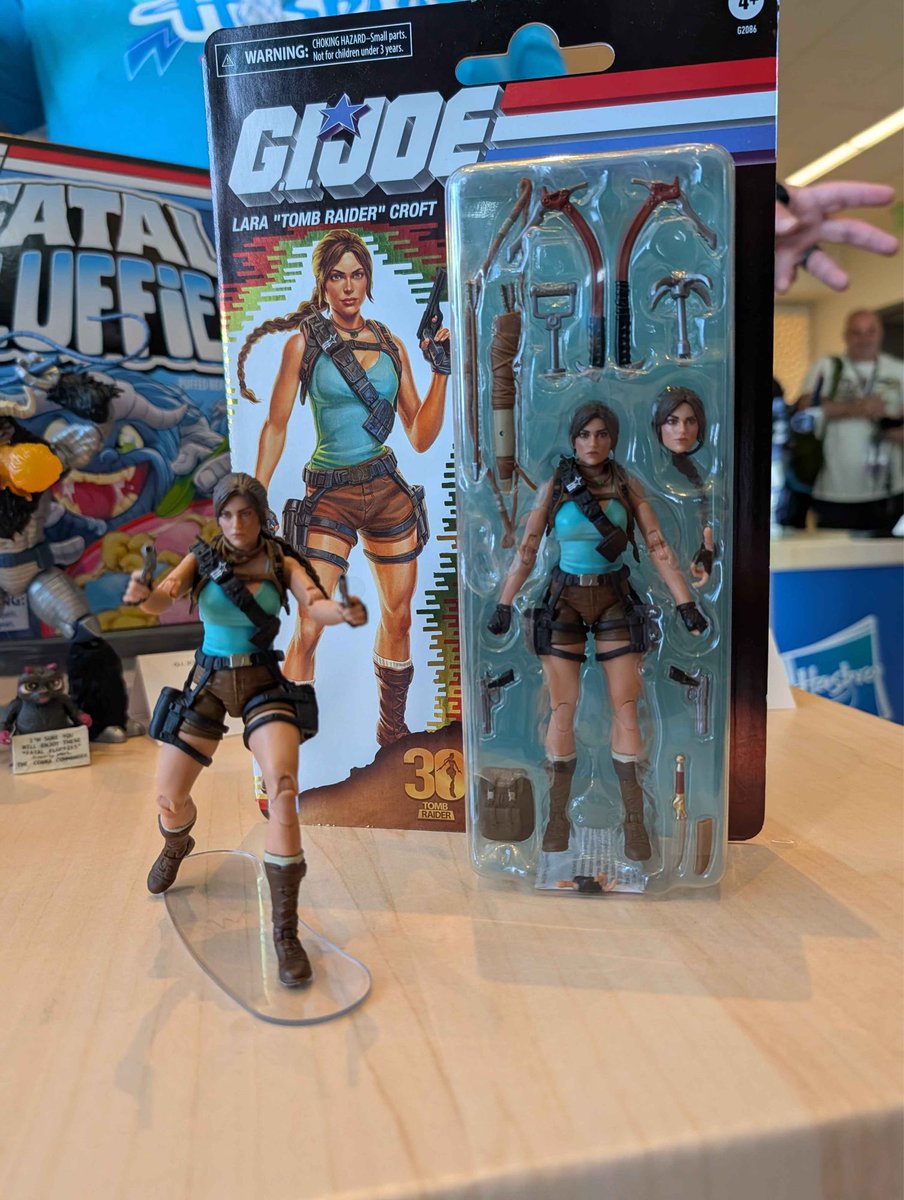 preterniadotcom's tweet photo. Hasbro G.I. Joe Classified Series 6” Lara “Tomb Raider” Croft. https://t.co/KobZEdRWr8
