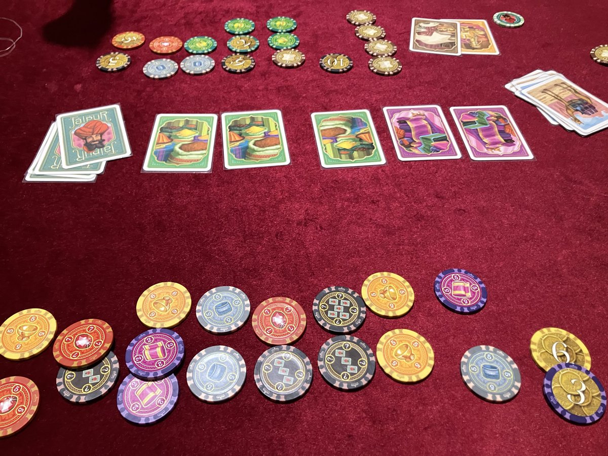 vctcv's tweet photo. 7/17遊んだゲーム
ラミーキューブ
宝石の煌めき デュエル ＋ 偽造者拡張
ジャイプル https://t.co/AkuSmc49su