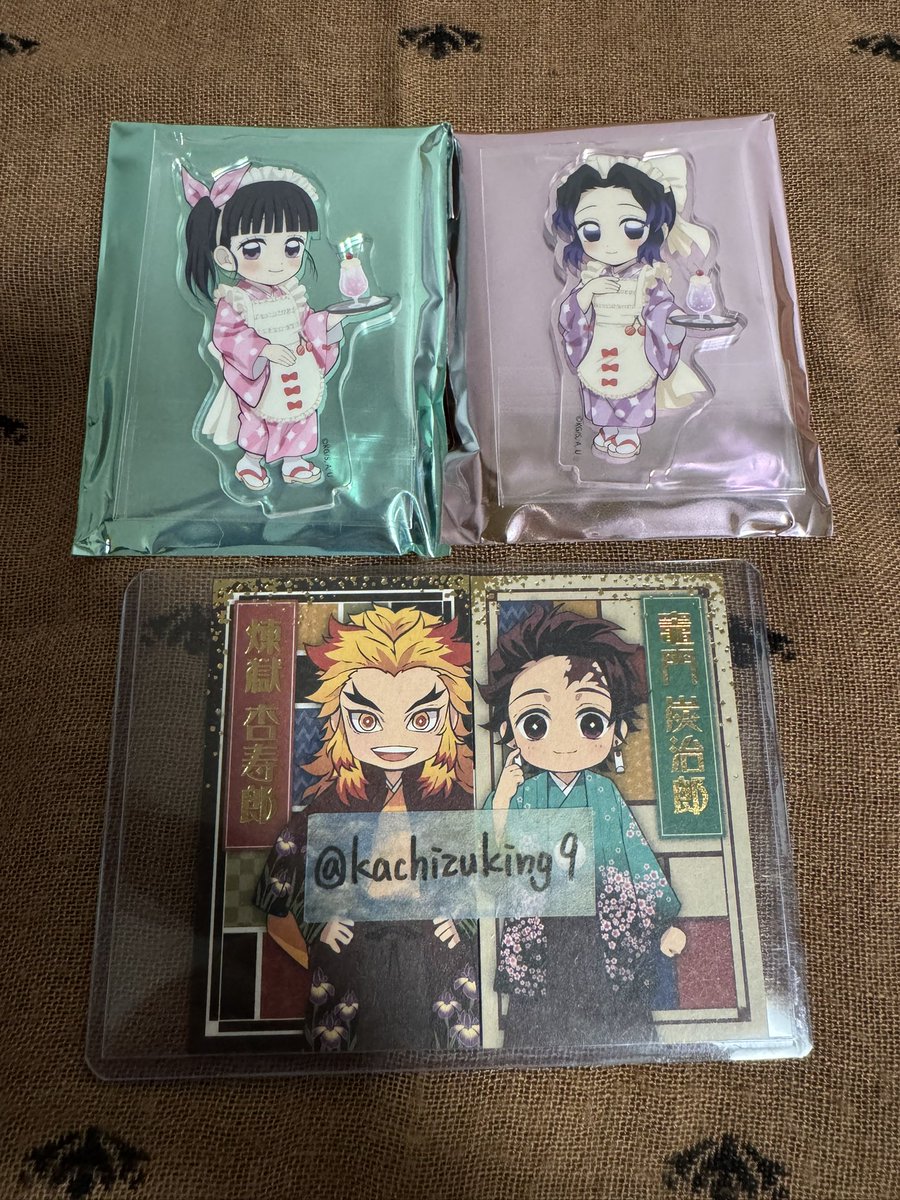 kachizuking9's tweet photo. 【譲渡】
鬼滅の刃 クリームソーダパーラー アクリルスタンド

譲：添付画像毎のセット
求：定価(1,100円/個)＋送料

◎郵送希望
◎お振込はゆうちょ銀行または地方銀行対応
(お振込時の手数料はご負担下さい)

どうぞよろしくお願いいたします。 https://t.co/TfBJuzva4G