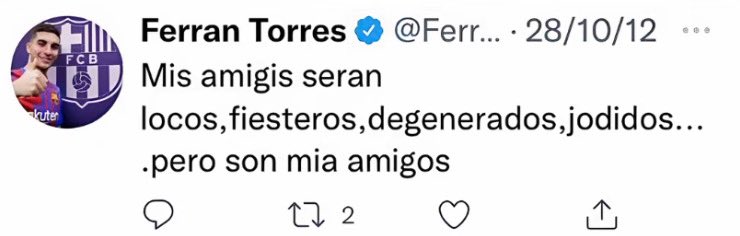 scuderiaslovely's tweet photo. Ferran Torres in his poet era ☝🏻✨ https://t.co/HIRAJ4oru8