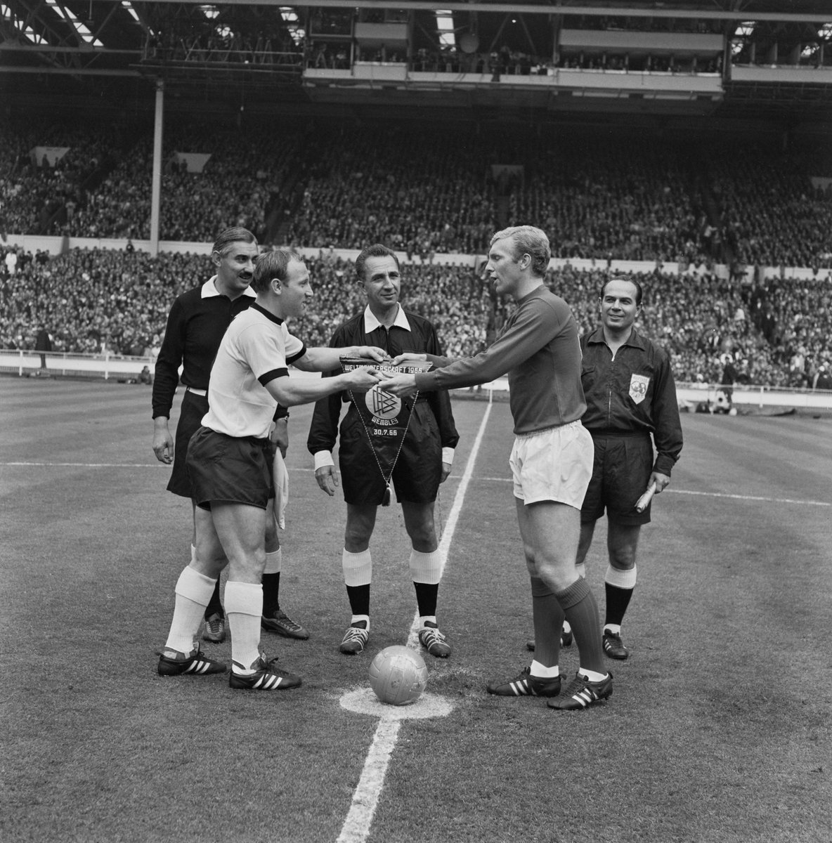 England's tweet photo. #OnThisDay sixty years ago, the #ThreeLions won the 1966 @FIFAWorldCup on home soil 🏆 https://t.co/SbLxen0umt