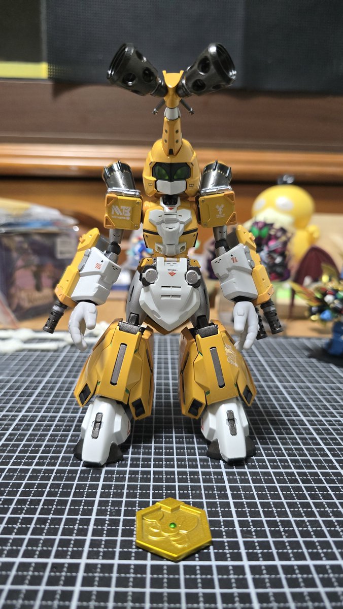 zzzzaxax's tweet photo. とりあえず完成(手首以外)
結論は素晴らしいキットで
サイズもディテールも美しい
もしメダロッドが好きなら
ぜひ入手するキット

作者も今回のWF出ますので
もし興味があるなら

ぜひ見に行ってください

ブース：UZ STUDIO
番号：3-02-02

#メダロッド 
#WF2026S https://t.co/z0fwaPDAVn