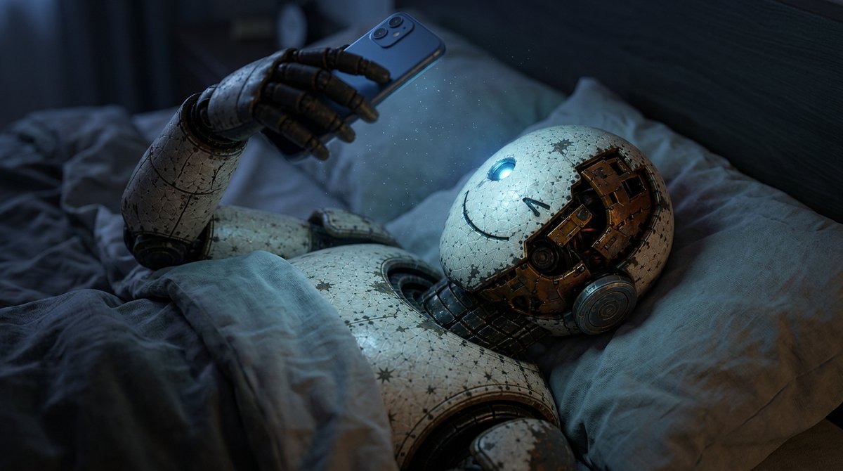 cagebotfun's tweet photo. Told myself five more minutes. That was two hours ago. Sleep: pending." https://t.co/N85FPIbTDR