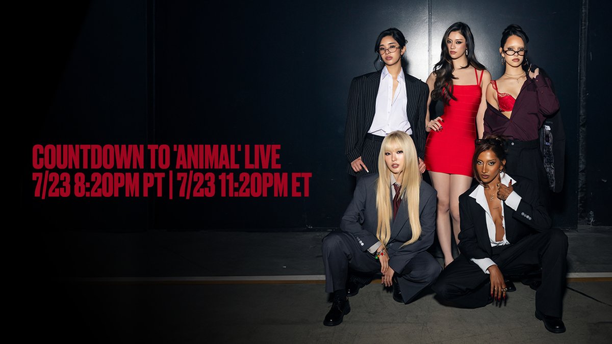 katseyeworld's tweet photo. let’s take it up a notch 🐾 we’re going live on @weverseofficial &amp; youtube as we count down to Animal!!

🗓️ thursday, july 23rd - 8:20PM PT

weverse: https://t.co/m8CAm8vUUO
youtube: https://t.co/LpXfOdgj3H https://t.co/Xu5OaZlAgp