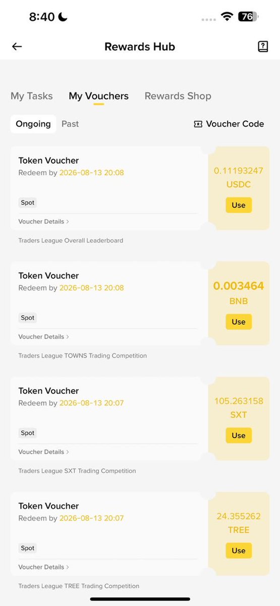 AWAISLAYYAH1's tweet photo. Alhamdulillah! ❤️

Today I received $2,550 in rewards through Binance Traders League token vouchers. 🎉

Hard work, consistency, and staying active in the crypto community really pay off. Thank you, Binance, for these amazing opportunities!

#Binance #TradersLeague #Crypto #Rewards #BNB #USDC #AwaisLayyah