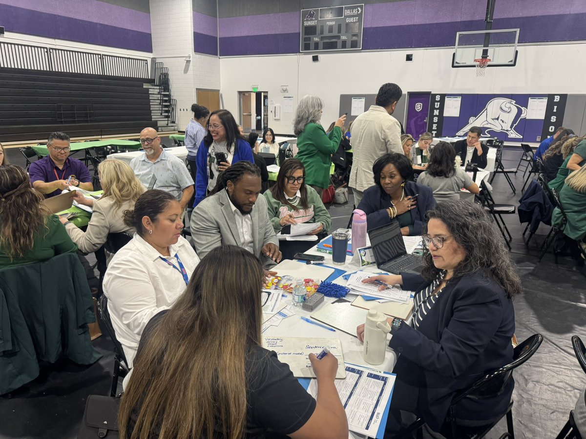SHussainDISD's tweet photo. At Region 4 CILT professional learning, our principals led their campus leadership teams in rehearsing lessons through PLCs. When we intentionally rehearse instruction, refine our practice, and strengthen the work in our PLCs, our students experience the very best version of every lesson.

The most impactful professional learning happens when principals lead the learning. Proud of our Region 4 principals for modeling a culture of continuous improvement and a commitment to excellence for every student. Thank you for Dr. Garduno and our math Instructional Facilitators for providing this experience for our CILT teams!
