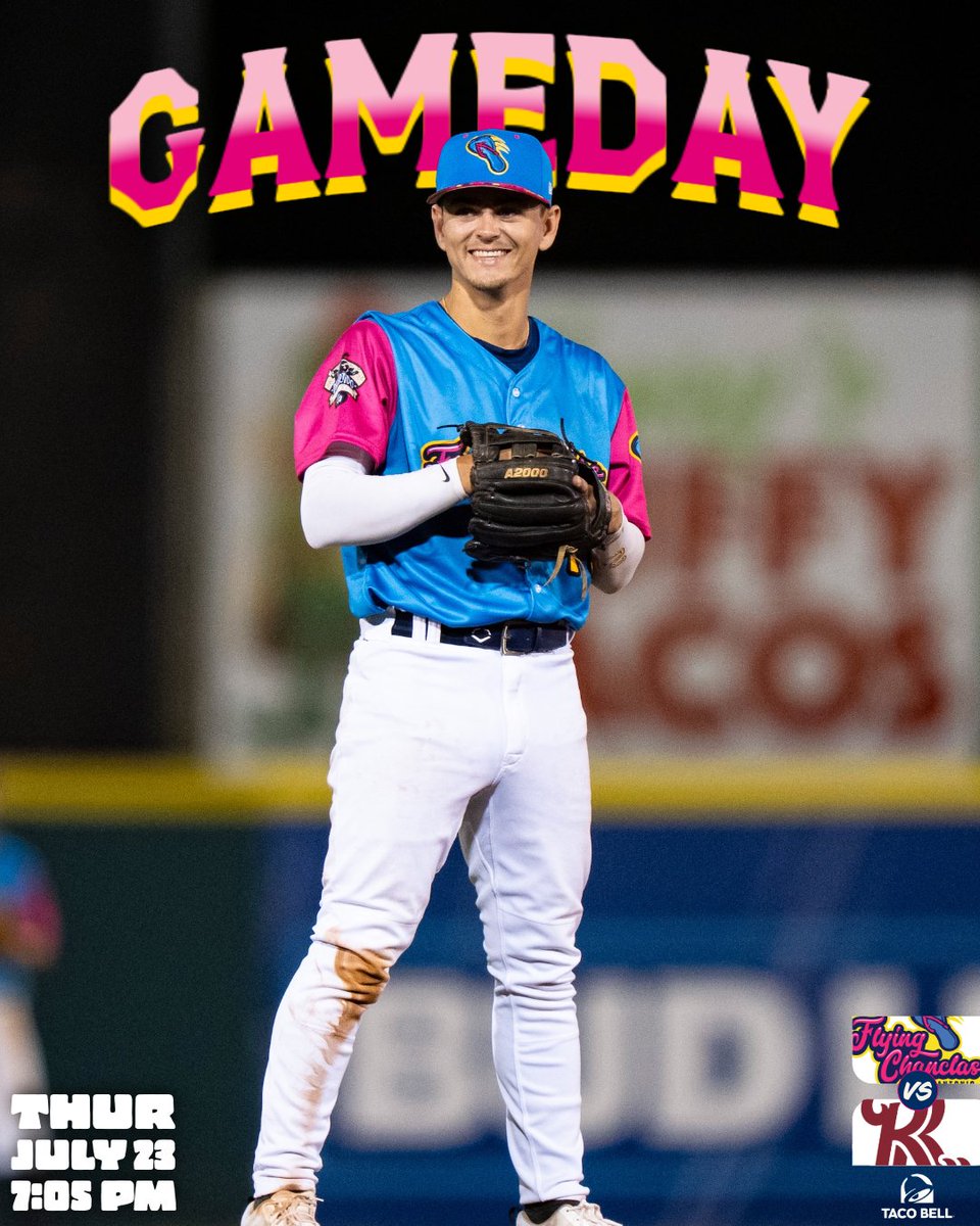 missionsmilb's tweet photo. It's @tacobell Value Night with the Flying Chanclas! 🩴
🆚 @RidersBaseball 
🕖 7:05 PM
💃 Discounted tix | $2 domestic drafts, soda, hot dogs &amp; popcorn

🎟️: https://t.co/PA67zDFoTR https://t.co/CwgTrG8WGs