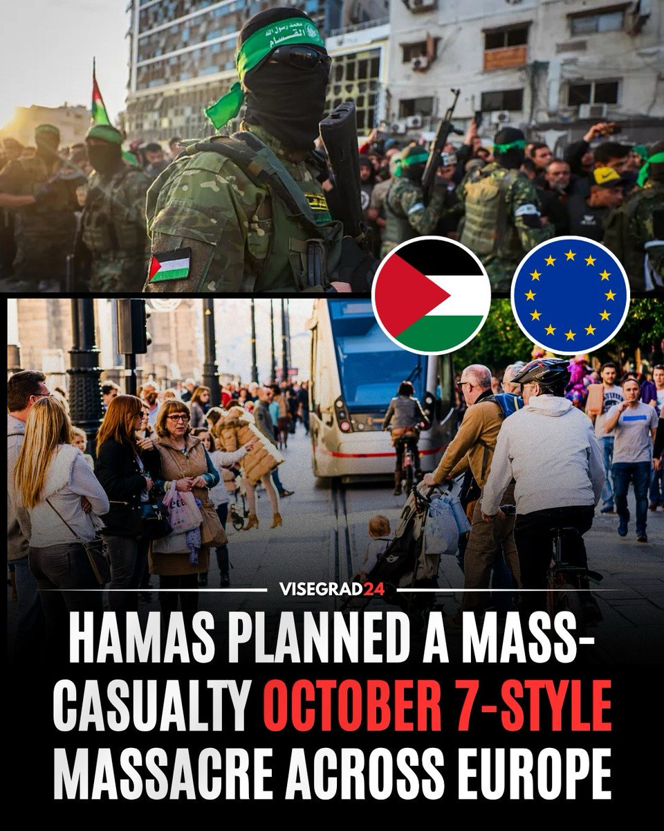visegrad24's tweet photo. A major investigation by Switzerland's Neue Zürcher Zeitung reveals that Hamas spent years building an operational terrorist network across Europe, including weapons caches, bomb-making capabilities and sleeper cells preparing attacks against Jewish, Israeli and Western targets. Investigators believe the network had even selected October 7, 2025, the second anniversary of the Hamas massacre in Israel, as the planned date for an attack.

The latest arrests began in Greece and Cyprus. Greek special forces detained a 37-year-old Egyptian man of Palestinian origin, identified by some local media as Motasem, after investigators reportedly found chemicals, a precision scale and equipment that could be used to manufacture explosives in his Athens apartment.

Authorities believe the Greek-Cypriot cell was preparing to attack an Israeli cruise ship that regularly docks in Greece. The suspect and another Palestinian traveled through Switzerland, Qatar and Indonesia to Malaysia in 2025, where investigators believe they received bomb-making training.

The investigation connects the plot to a wider network spanning Germany, Austria, Denmark, Britain, Poland, Bulgaria, Cyprus and Greece. Since October 2025, Germany's federal prosecutor has ordered the arrests of nine men in Germany and abroad.

The network transported at least 13 handguns, an AK-47 and more than 900 rounds of ammunition through Scandinavia, Germany and Austria. Five Glock pistols were moved from Denmark through Berlin to Vienna, where Austrian intelligence later discovered a weapons cache.

German investigators say Hamas had been creating weapons depots in Europe since at least 2019. In December 2023, Bulgarian police uncovered a suitcase containing weapons and ammunition buried in woodland near Plovdiv after German authorities found photographs of the cache on a suspect's phone.

In February 2023, eight months before the October 7 massacre, the German cell received orders from Hamas officials in Lebanon to prepare attacks against Jewish, Israeli or American targets. Suspects reportedly surveilled Ramstein Air Base, the Israeli Embassy in Berlin and Tempelhofer Feld.

Investigators believe the operation was directed by Hamas commanders in Lebanon, including senior military figure Khalil al-Kharraz, who was killed in an Israeli strike in 2023. Several members of the German cell were filmed attending his funeral in Lebanon.

The investigation concludes that Hamas may no longer view Europe merely as a fundraising and logistical base, but as a potential battlefield for attacks designed to bring the Middle East conflict directly onto European soil.