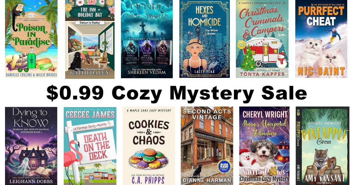 ChristaN7777's tweet photo. Looking for your next #Cozymystery? Here's a selection from your favorite authors, all bargain-priced at $0.99 in US, plus a chance to win a Kindle Fire. #Giveaway #whodunits
July 20th-26th
https://t.co/12l6NOXwxA https://t.co/aTOGhTWibm