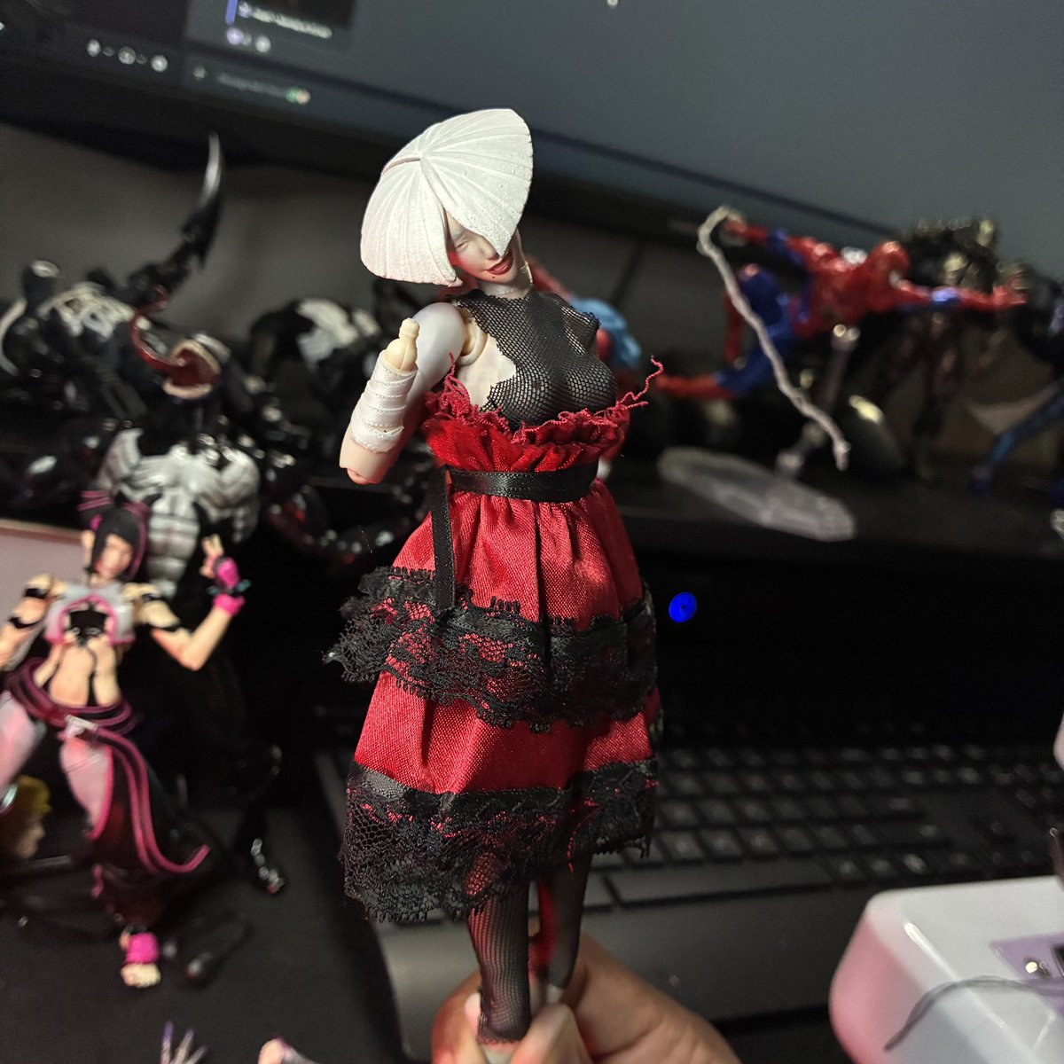 KingOmar11_'s tweet photo. Working on an outfit 2 for A.K.I 

Hopefully I’ll be done with the clothes by Saturday. Then I have to wait for the body to arrive.

#SF6 #aki #阿鬼 #街霸6 #SF6_AKI https://t.co/Tqohy0hwJx