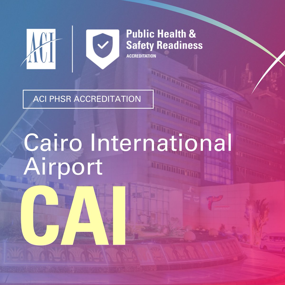 ACIWorld's tweet photo. 🏅 Congratulations to Cairo International Airport on achieving the ACI World Public Health & Safety Readiness Accreditation.

"This accomplishment is a true testament to the hard work, resilience, and dedication of our entire team, who continuously strive to elevate our operational standards. It reflects our unwavering commitment to implementing the highest international protocols for public health, safety, and operational excellence. The well-being of our passengers, partners, and staff remains our absolute top priority. "

— Magdy Ishak Azzer, Chairman & CEO, @AirportCairo

@ACI_Africa