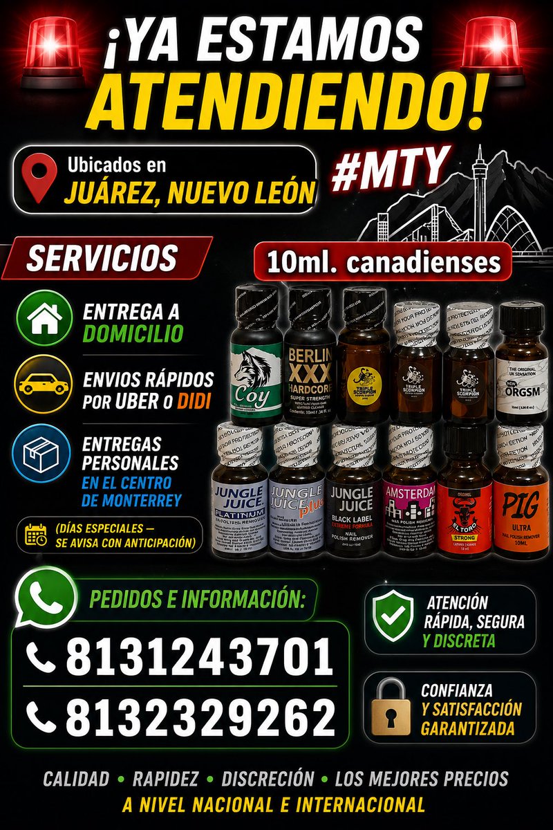 JehovaPoppers's tweet photo. 🔥 CÉSAR POPPERS🔥
 recibe con confianza
📍 CDMX | Monterrey
📲 WhatsApp
👉 https://t.co/n9l5UdF71f
👉 https://t.co/U0N9peyr4t
✅ Mejores precios garantizados
✅ Calidad y servicio premium
✅ Entregas a domicilio 🏠
✅ Entregas 🚋 Metro (CDMX)
✅ Envíos seguros a todo México 🇲🇽✈️ https://t.co/0Afpb1khoi