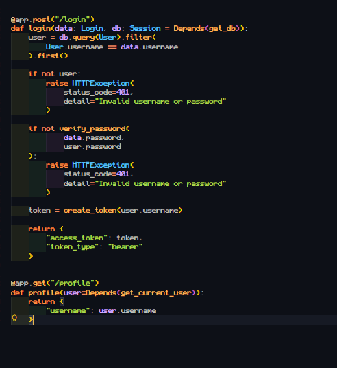 femrox9's tweet photo. #LSPPDay53 I learnt how JWT works for authentication by securely generating tokens during login, protecting API endpoints, and validating users without storing session data on the server. #LearningWithLeapfrog #60DaysOfLearning2026 @lftechnology https://t.co/fJvkDVoPqm