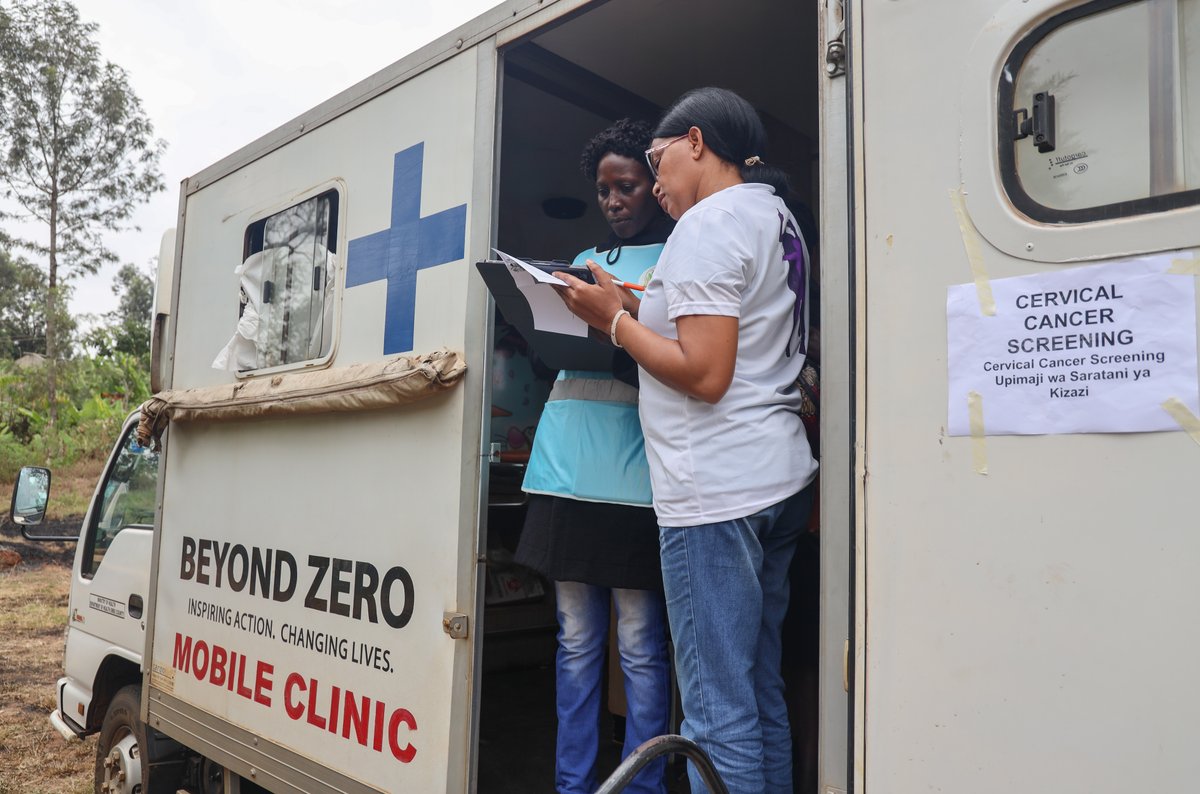 BeyondZeroKenya's tweet photo. The two-day exercise, taking place today and tomorrow at MUFU Dispensary in Runyenjes, brings together healthcare professionals who are providing free screening, health education, and referrals where necessary. By taking these essential services directly to the community, the initiative seeks to eliminate barriers to access while raising awareness of the importance of routine cancer screening in improving health outcomes.  

#EarlyDetectionSavesLives