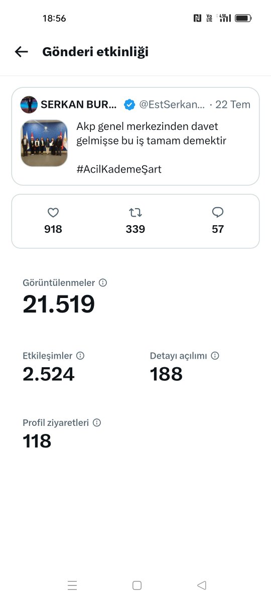 EstSerkan16's tweet photo. Vizyondayız İzleniyoruz 

#AcilKademeŞart https://t.co/N9vpJ7nZr7