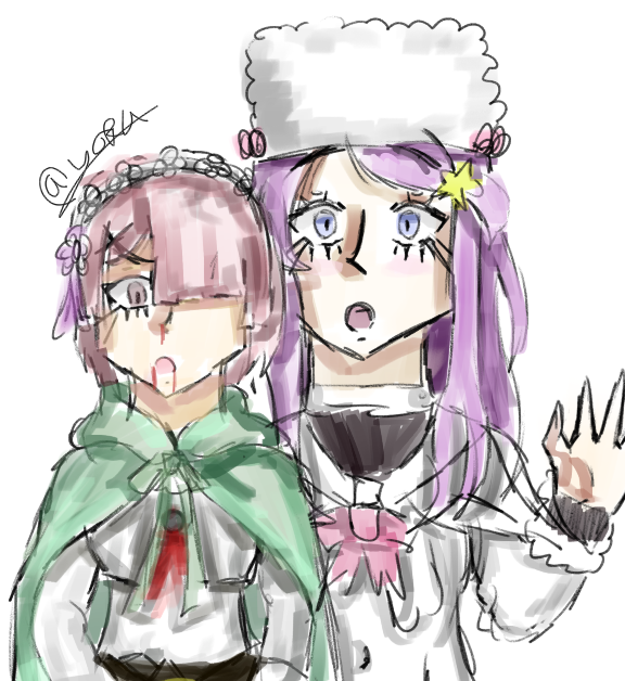 Yoyo_artwork's tweet photo. Just a little sketch of Ram and Anastasia 
#リゼロ #rezero https://t.co/sZOpwAOdqV