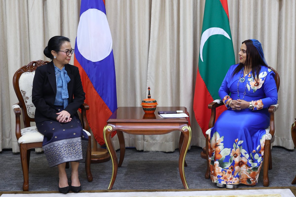 MoFAmv's tweet photo. Newly appointed Ambassador of Laos People’s Democratic Republic to the Maldives calls on Foreign Minister Iruthisham Adam

📃Press Release | https://t.co/GTc8tsl4ka https://t.co/8YSb5itL5d
