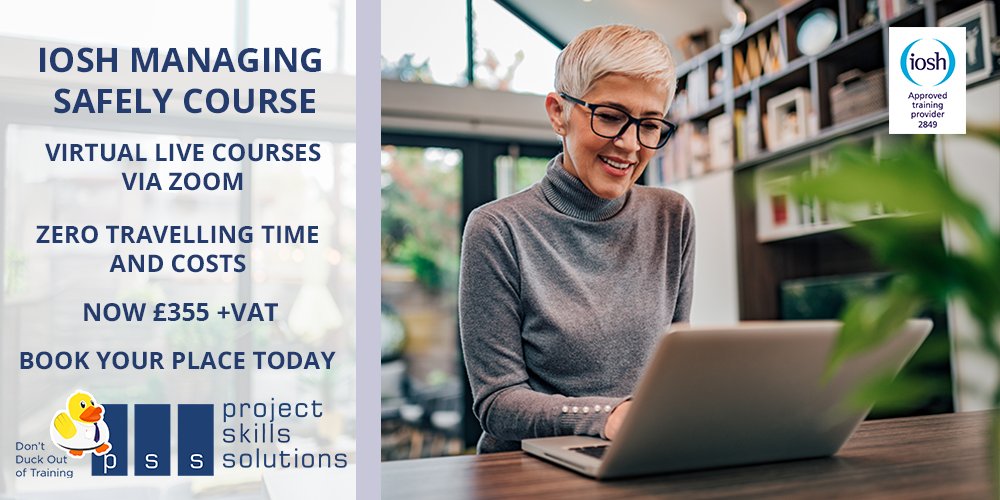 PSS_Training's tweet photo. Improve safety leadership and reduce workplace risks with our IOSH Managing Safely course. Designed for managers & supervisors π
5-7 Aug π» Live Online via Zoom π· Β£355 + VAT β
Trainer-led learning. Book now π https://t.co/iF5VchwC93 #VirtualLearning #SafetyTraining https://t.co/oC99G0QUk3