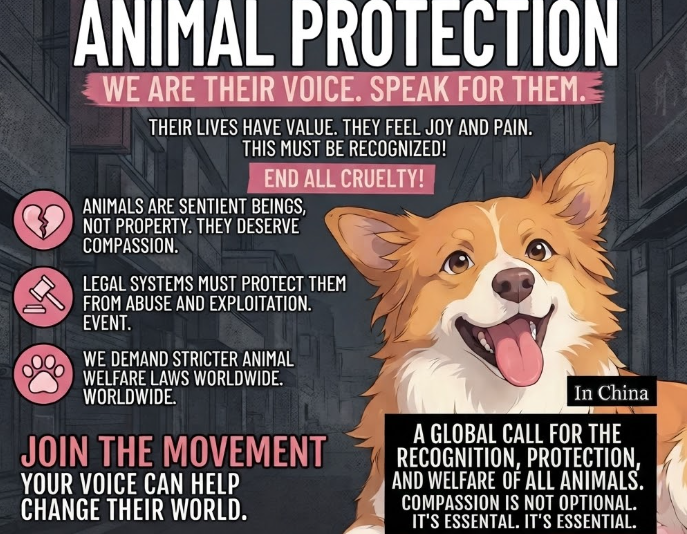 WangWangRH's tweet photo. We should call on people all over the world to care for animals; every life deserves to be treated with kindness. https://t.co/mc2OzhcOT9