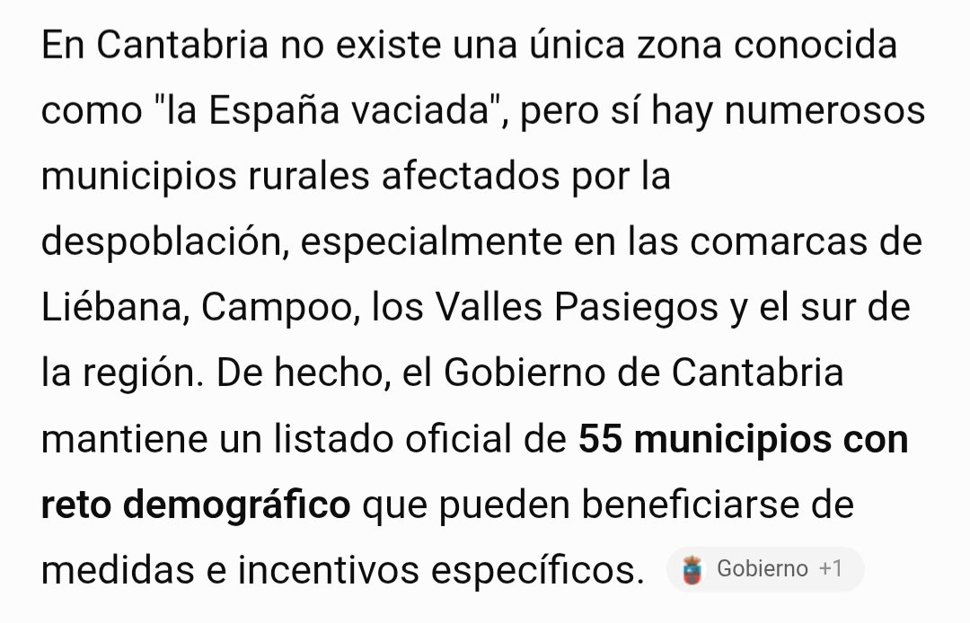 AlixSD's tweet photo. @Santiag0ma @InvIngeniero En Cantabria hay municipios en riesgo, como he dicho, son pueblos pequeños, pero hablar de "España vaciada" son palabras mayores. Y el turismo masificado está en la costa y en Liébana, no en esos pueblos pequeños. Vete a Soria, a Burgos, a Badajoz, etc... eso sí es abandono. https://t.co/7U1n4dMQj4