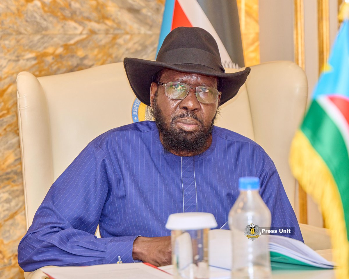 StateHouseJ1's tweet photo. JUBA, JULY 23, 2026 — His Excellency, President Salva Kiir Mayardit has received a progress briefing from the Chairperson of the National Transitional Committee (NTC), Hon. Kuol Manyang Juuk, on preparations for South Sudan's forthcoming national elections, including the security situation and funding for electoral institutions.

Kuol Manyang Juuk updated the President on steady progress across outstanding electoral preparations, affirming that the process remains on course. 

READ MORE: https://t.co/6av76wzqkk

#SSOX #SouthSudan