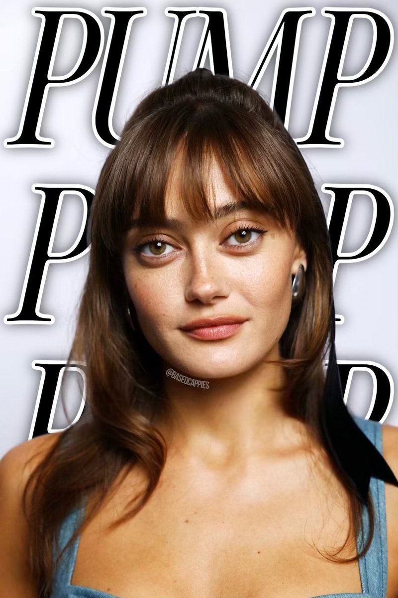 BasedCappies's tweet photo. Stare into Ella Purnell’s pretty bug eyes as you PUMP!🖤 https://t.co/vyGrzcoEAO