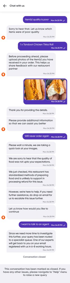 greenvegeexp's tweet photo. Still waiting for resolution
@SwiggyCares https://t.co/rKJoGM6abN