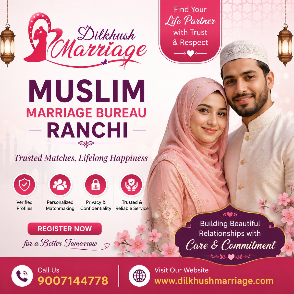 dilkhushshaadi's tweet photo. Muslim matrimony ranchi. 
#bestMarriageBureauInRanchi #topMatrimonialServicesRanchi #RanchiMarriageBureau #marriageBureauMearMeRanchi #matrimonialServicesRanchi #RanchiMatrimonialAgencies #trustedMarriageBureauRanchi 
Call : +919007144778
Website : https://t.co/ABzFtg3Jxn https://t.co/LHlAAY4txE