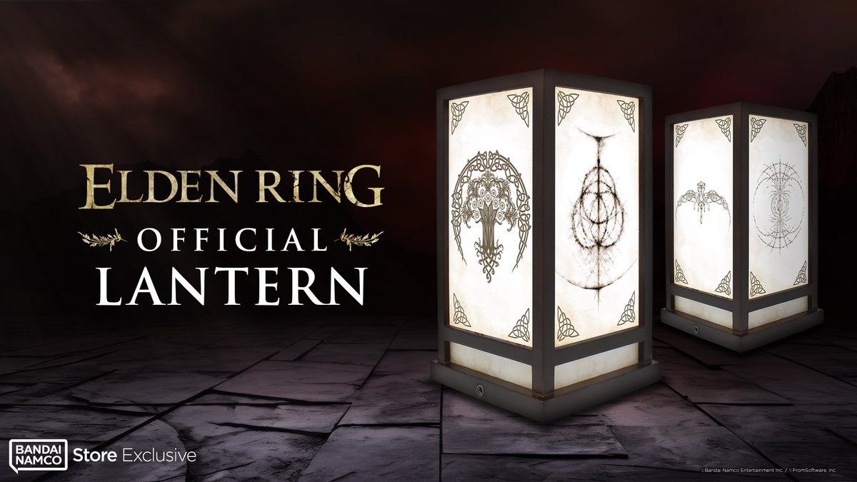 BandaiNamcoEU's tweet photo. The faintest trace of grace, captured in a vessel fit for a Tarnished.
The Elden Ring Official Lantern is now avaialble for pre-order: https://t.co/pTMehWUoam https://t.co/UaKF9RvVxA