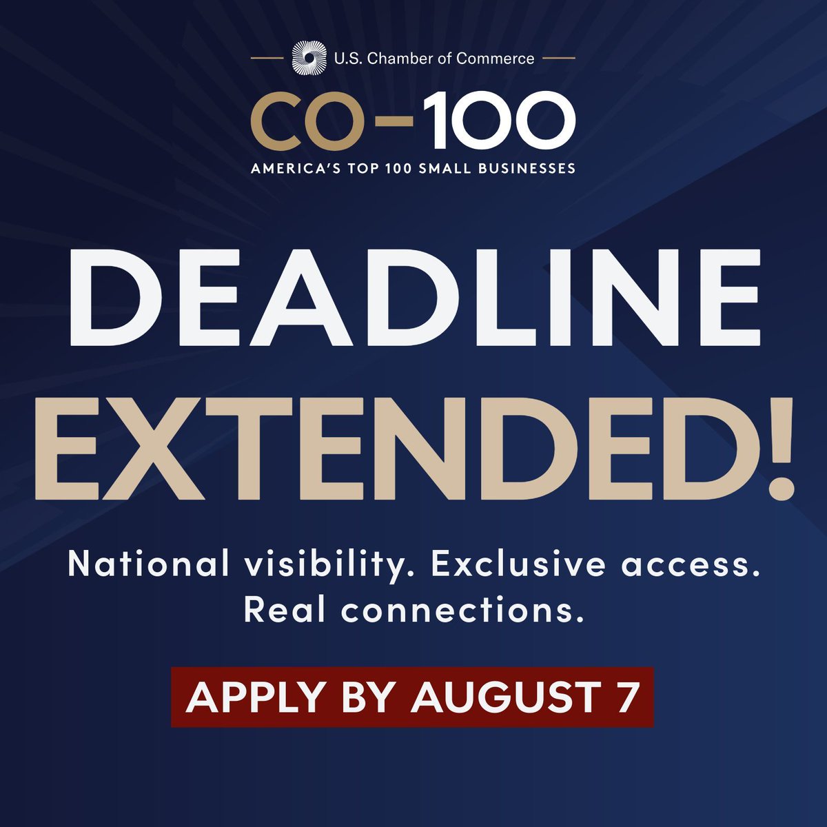 growwithco's tweet photo. Good news: the #CO100 application deadline has been extended to August 7. 

We're looking for 100 small businesses making an impact through growth, innovation, and leadership. If you've been meaning to apply, you've got a little more time.

Apply here → https://t.co/zaHUhQuZ2G https://t.co/RXYWgt4cX0