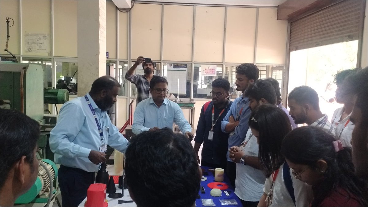 cipet_csts's tweet photo. Students from Mechanical Engineering Dept, VNR Vignana Jyothi Institute of Engineering &amp; Technology, Hyderabad visited CIPET Hyderabad on 23.07.2026 as a part of Industrial Visit. https://t.co/TlVuKSXksV