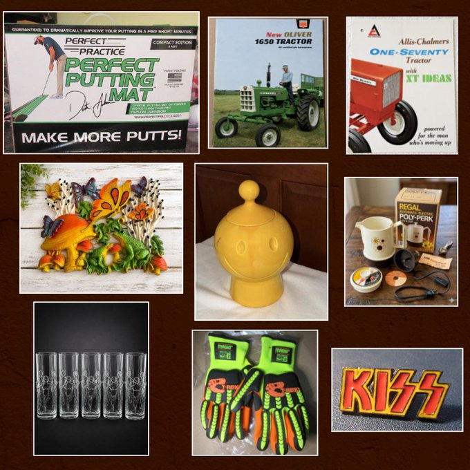 rusticrelics04's tweet photo. https://t.co/pcJbAyVuMZ #GolfLife #VintageTractors #boho #vintage #retro #tractorlife #golf #Artglass #glass #construction #KISS #Rockbands #camping #RetroDecor #70sAesthetic #VintageKitchen #Kitsch #VintageHome #pottery #McCoy #deocr #home #frog #butterflies https://t.co/OfUdMHBQAD
