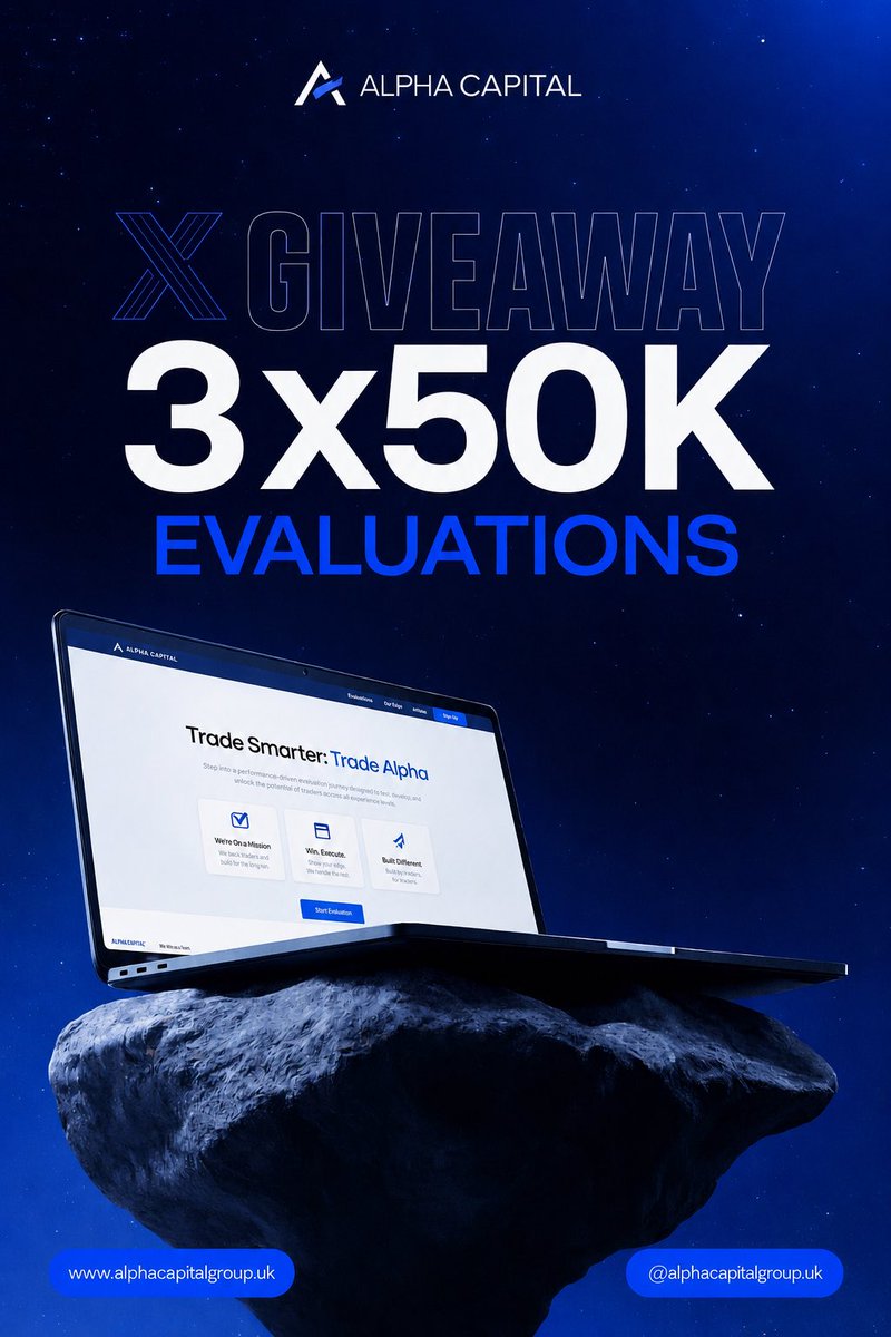 MacroLeveraging's tweet photo. 🚀 150k Giveaway From @AlphaCapitalUk 🎉

🚨50% OFF ON ALL EVALUATIONS USING CODE “MACRO50”🚨

How to Join:
🎯 Must Follow @AlphaCapitalUk and @MacroLeveraging

🎯 Like and Retweet Quoted Post

🎯 Tag 3 Traders 

🎯 Comment with a hashtag #AlphaCapitalUk

🎯Sign up (MUST): https://t.co/noVg9enMzH

Instagram: https://t.co/5gi7cF7ayM

Winners will be announced soon⏳