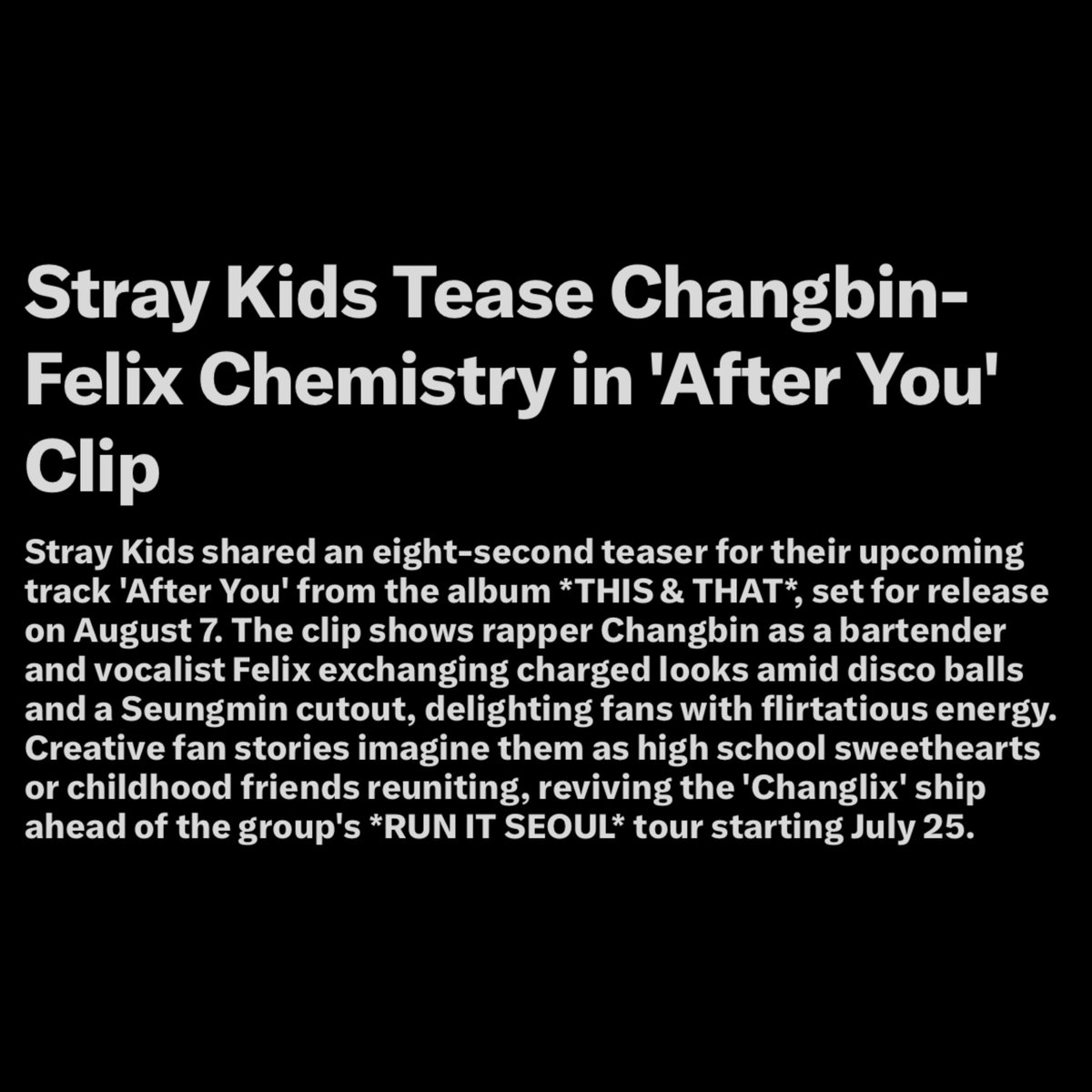 BbokRisma's tweet photo. #FELIX and Changbin became a trending topic on Twitter/X following their scenes in “After You”

—The clip has sparked widespread discussion across social media, with fans praising their on-screen chemistry while sharing Changlix theories, storylines &amp; edits inspired by the teaser https://t.co/BjO1vng56G