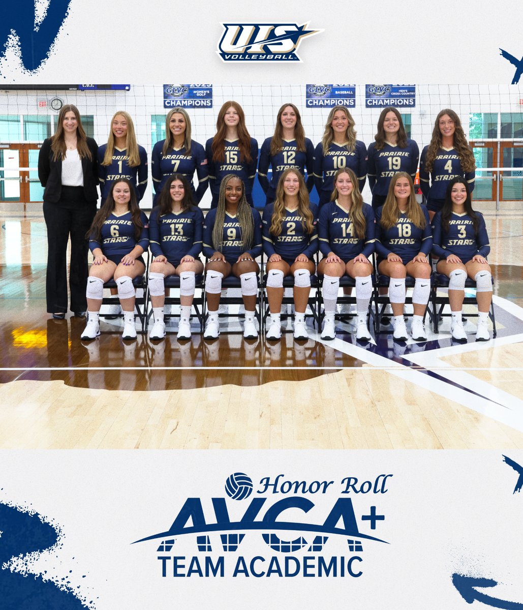 UISAthletics's tweet photo. π Academic excellence π
UIS Volleyball earned the 2026 AVCA Team Academic Award and AVCA Team Academic Honor Roll recognition with a 3.72 team GPA, placing among the top 20% of NCAA Division II programs!
#WeAreStars | https://t.co/FpX02KFUy0 https://t.co/ERKx8YD02U