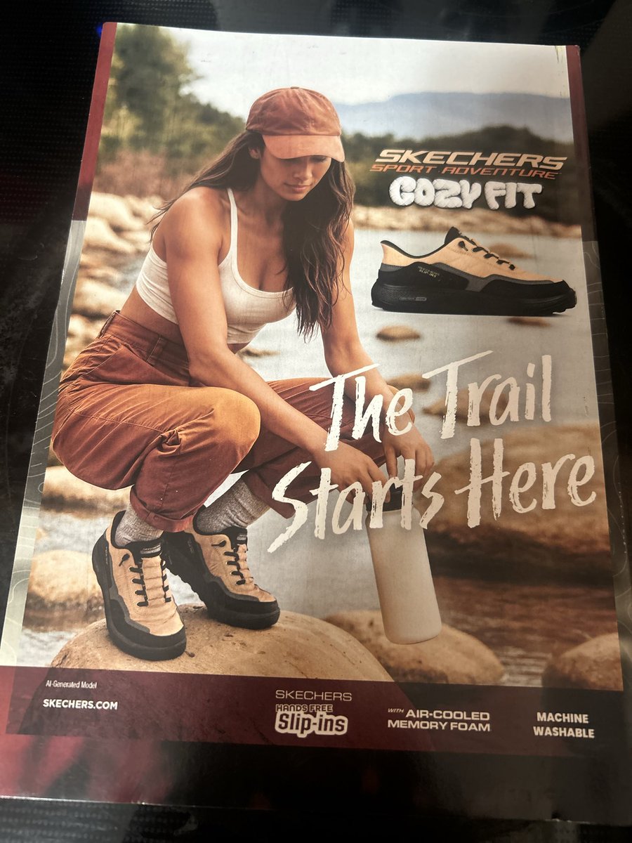 Kanig510's tweet photo. Way to go @NatGeo @SKECHERSUSA .  As a nat geo subscriber and fan of the organization was surprised to see an ad on the back cover of a pretty lady in a sports bra. Took me a sec to realize it’s an ad for shoes.  Again.. great job.. low class. https://t.co/IQWYxkXF4A