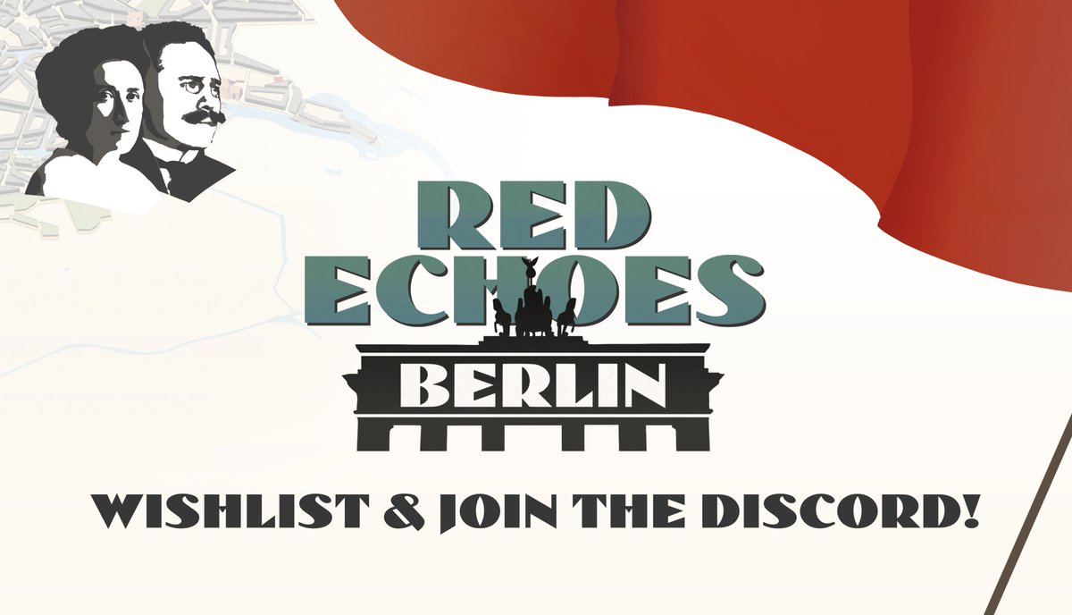 EchoesBerlin's tweet photo. @StudioDaimon Hi #TurnBasedThursday!

My upcoming narrative-strategy game about the German Revolution now has a Discord server! Join there for regular updates.
https://t.co/3M8NW7vOUU

🚩Lead a revolution
⛓️Overthrow the state

Wishlist now on Steam
 https://t.co/exn4lE4krM

#gamedev #indiedev https://t.co/ok1sdRGM7S