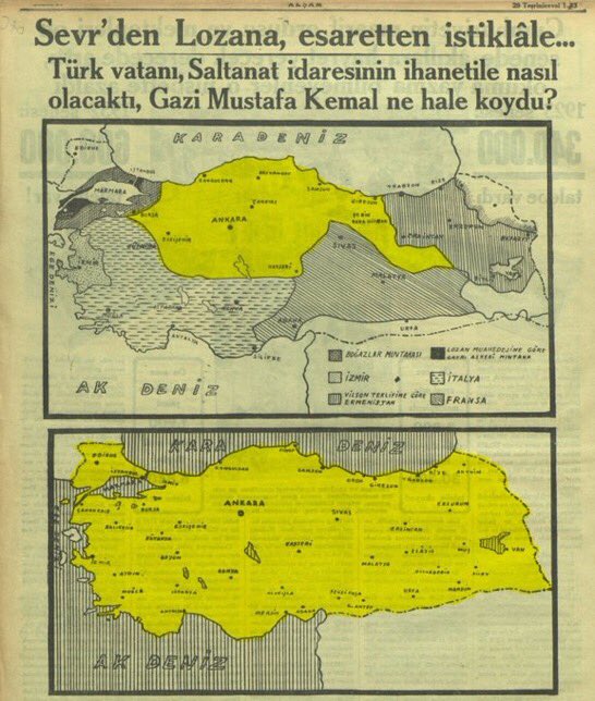 silasuaydin's tweet photo. "Sevr'den Lozan'a, esaretten istiklâle..." https://t.co/XeNZychSsa