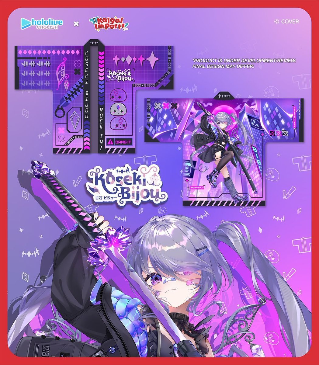 Kaigai_Imports's tweet photo. [ #holoEN × Kaigai Imports ]

We are happy to present our first collaboration with 
@hololive_En featuring none other than Koseki Bijou and Gigi Murin!

Stay tuned for more information to be released soon.

Let the whimsy flow and ROCK IN! https://t.co/O7Qbujhomh