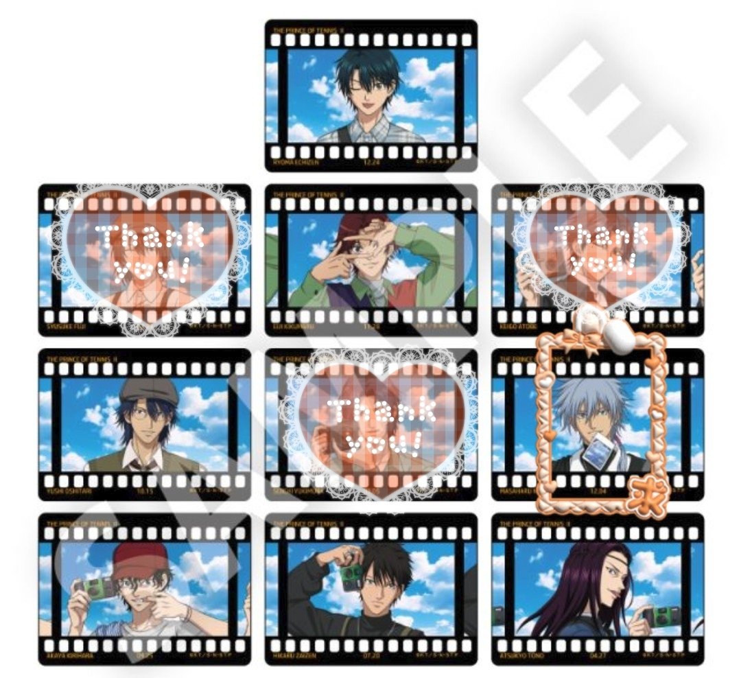 x_Rika_N_x's tweet photo. 新テニスの王子様LOFT POP UP  ロフト 写ルンです 富士フィルム 缶バッジ フォト風クリアカード

譲:越前  菊丸  忍足 切原 財前 遠野
求:仁王

梅田現地又は通販あれば通販｡缶バッジ2BOX クリアカード1BOX｡検索からでもお気軽にお声掛け下さい｡初回のみプロカ必読 https://t.co/c0jIQOtAEN