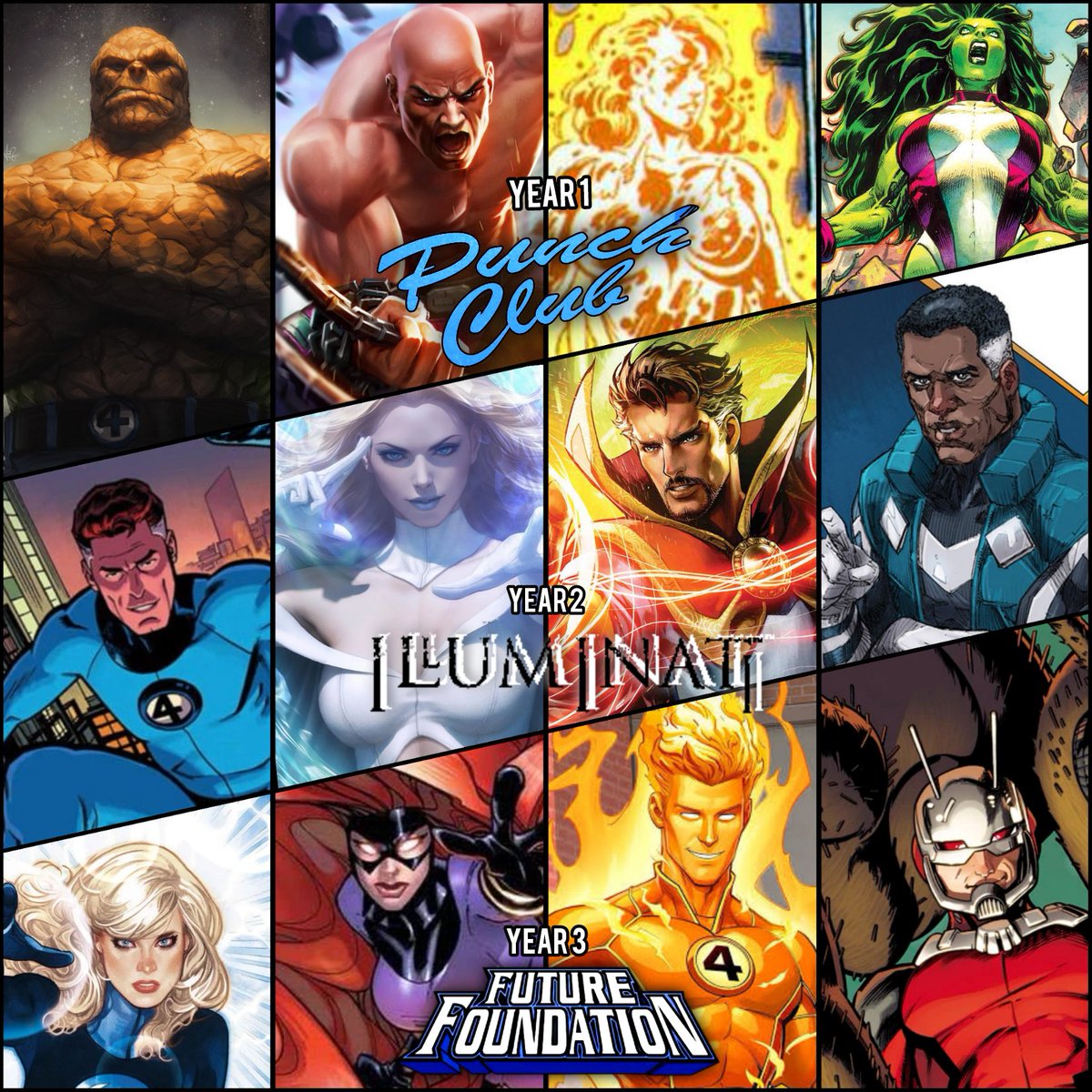 JagalRad's tweet photo. @MARVELTokon Kamala, Goblin, Loki and Magik

I was kinda sad that the F4 wasn’t in the 4v4 fighting game but i hope they at least sprinkle them on the DLC teams so that we can get them over the years, like this: https://t.co/l6FU2OOcRv