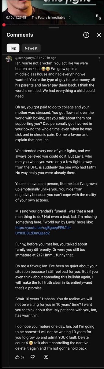 ethanhatesmma's tweet photo. 🚨 Ian Garry’s brother comments on his recent interview 😬 https://t.co/QTbGjrrmlg