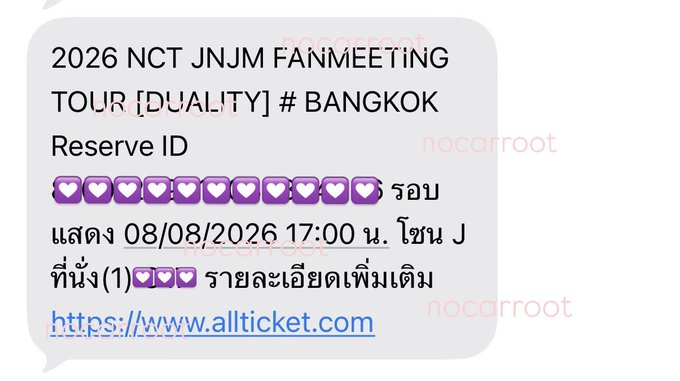 jaemoon6gi7's tweet photo. WTS ปล่อยบัตร 8.8 🤲🏻💗

💖 โซน J ราคา 2,630 บาท (ไม่มีบวกเพิ่ม)

🩵 รับมัดจำกันเท
🤝 นัดรับ F2F ได้
🌍 ต่างชาติซื้อได้
📩 สนใจ DM มาสอบถามได้เลยค่ะ 💕
#NCTJNJM_FANMEETING_TOUR #NCTJNJM_FANMEETING_TOUR_DUALITY https://t.co/P4Di1DkUJV