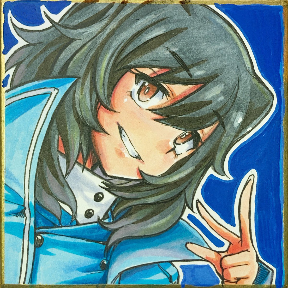 nabeyu00's tweet photo. いつかの押田くン🟦🟥
アニメスケールの彩度の低い感じが再現できるといいのですが💦 https://t.co/YwdqKhngNH