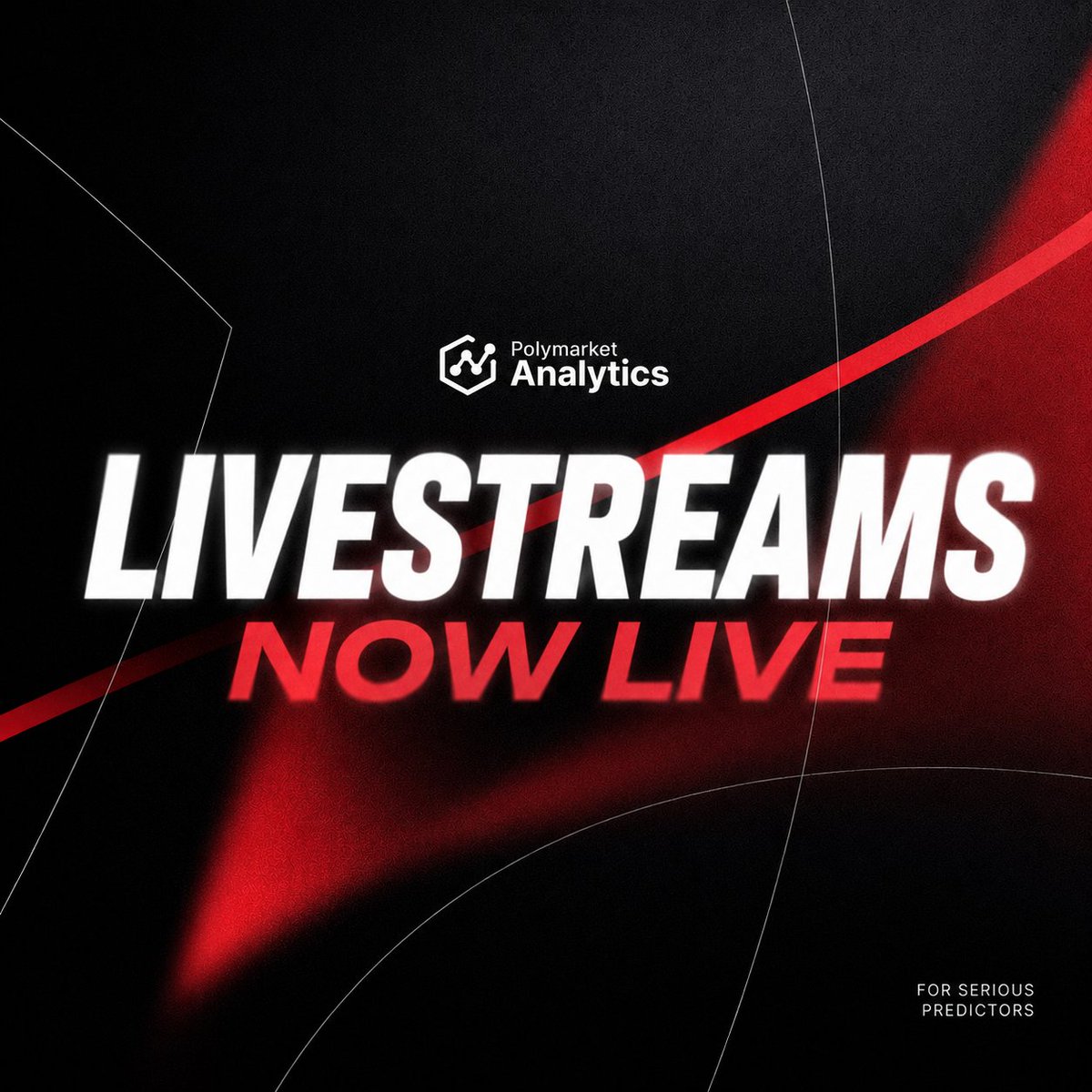 poly_data's tweet photo. Esports livestreams are now live on Polymarket Analytics

Watch your favorite teams compete while trading prediction markets in real time... all without leaving the platform 🎮🏆 https://t.co/dAxlHbuxoO